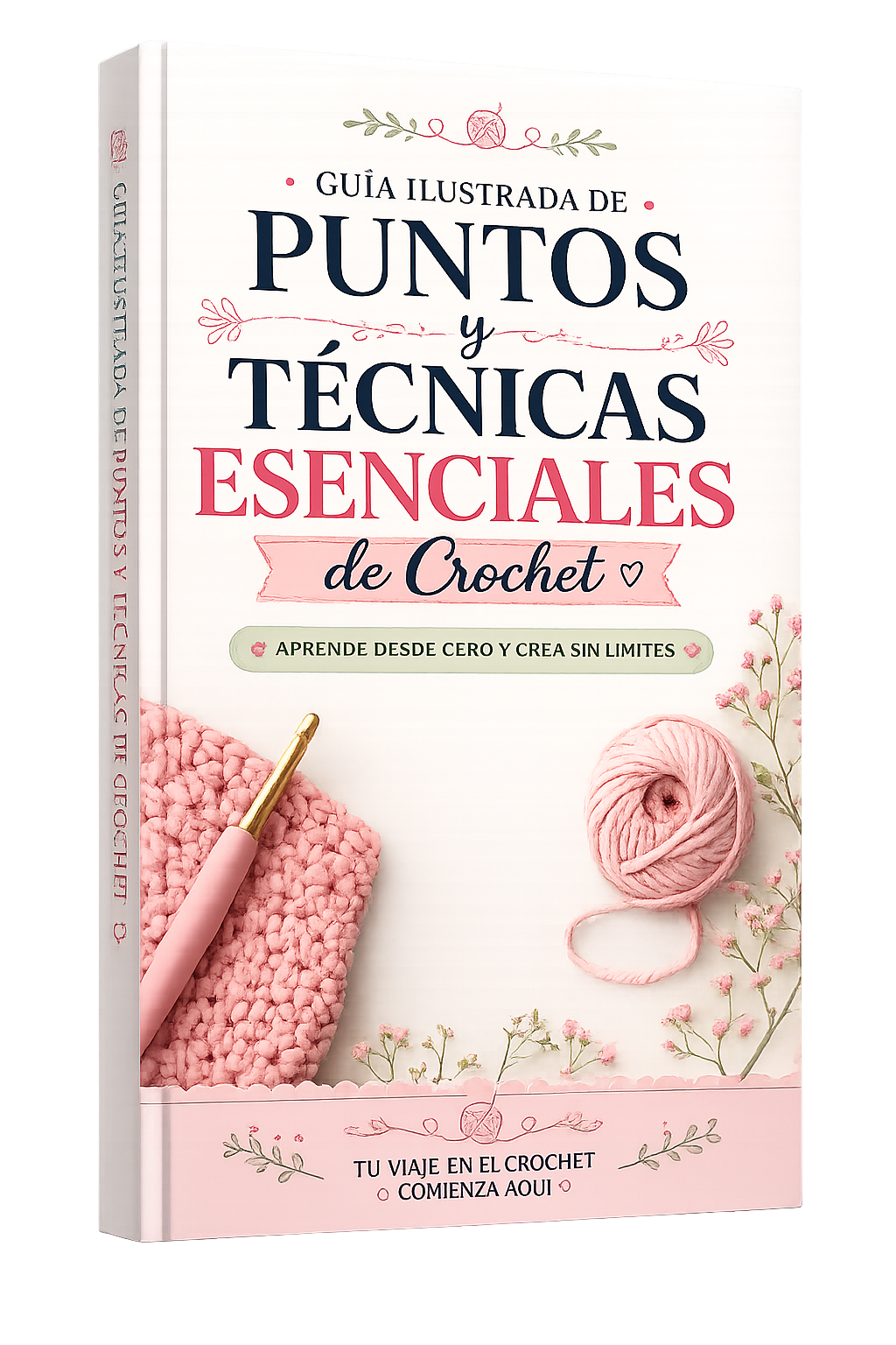 Guía Ilustrada de Puntos y Técnicas Escenciales de Crochet🧶